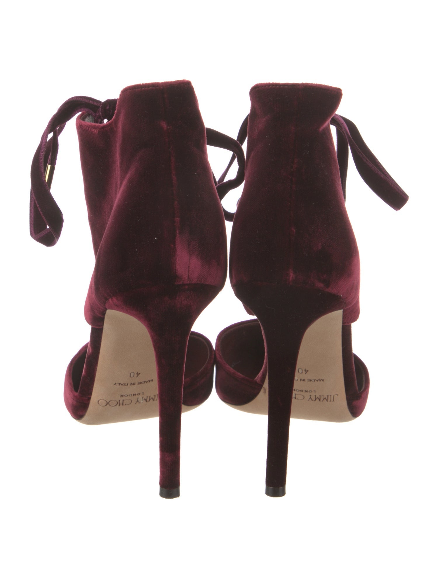 Jimmy Choo Velvet Cutout Accent D'Orsay Pumps