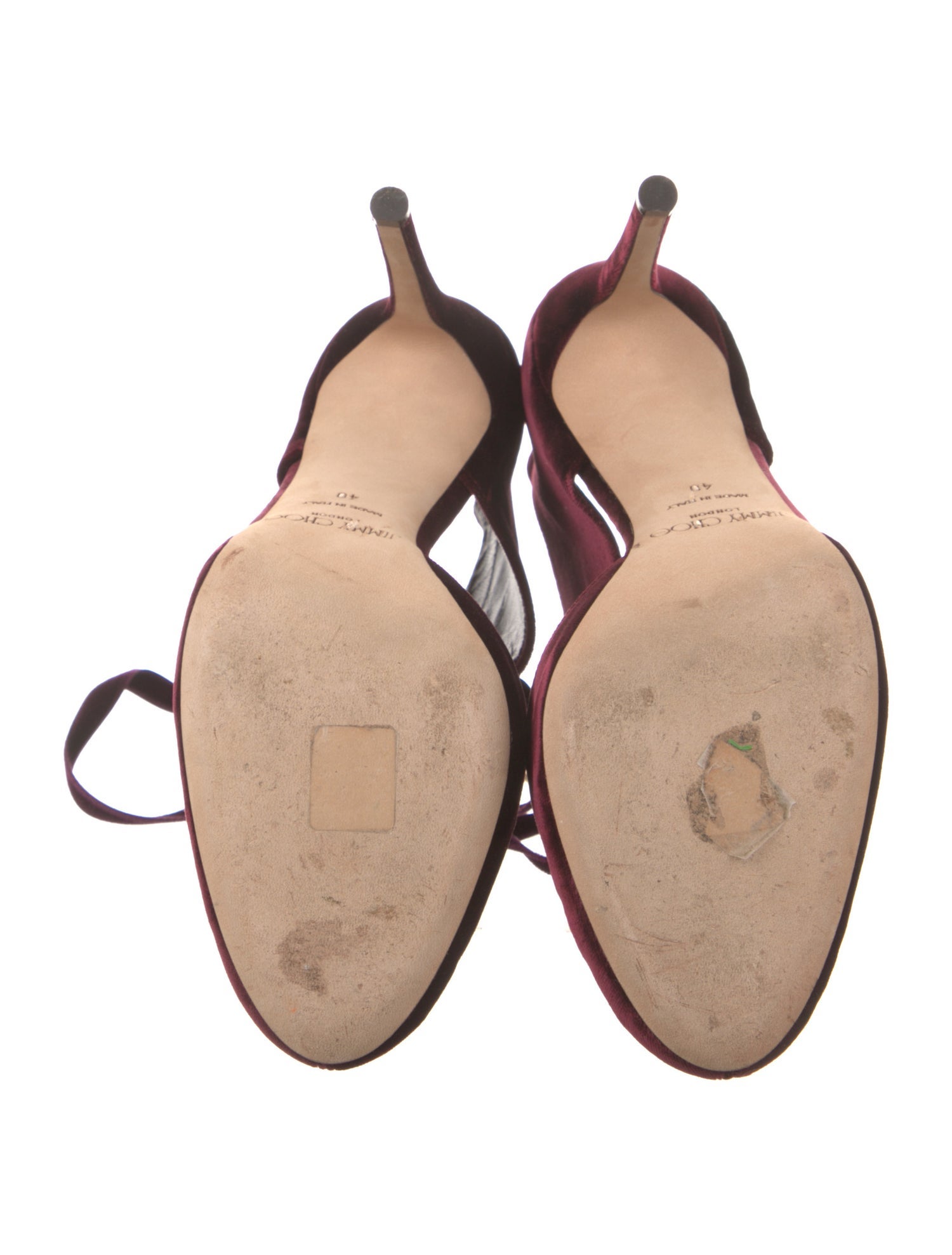 Jimmy Choo Velvet Cutout Accent D'Orsay Pumps