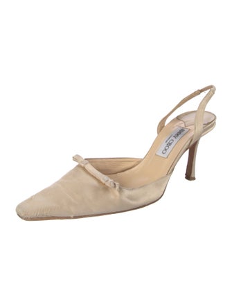 Jimmy Choo Satin Slingback Pumps