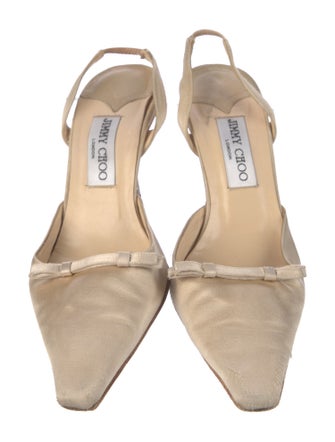 Jimmy Choo Satin Slingback Pumps