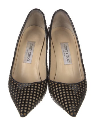 Jimmy Choo Mesh Patterned Pumps