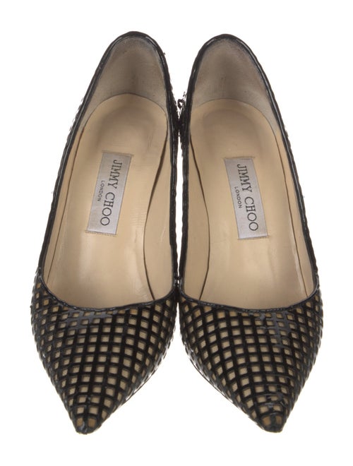 Jimmy Choo Mesh Patterned Pumps