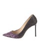 Jimmy Choo Glitter Colorblock Pattern Pumps