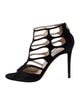 Jimmy Choo Suede Cutout Accent Gladiator Sandals
