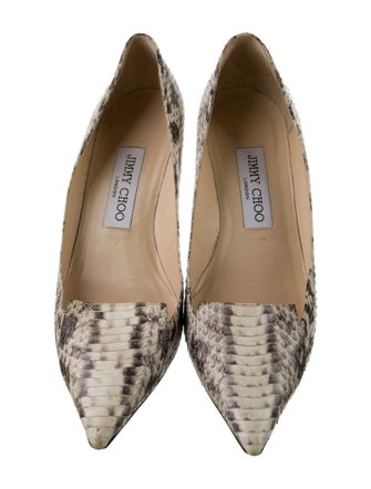 Jimmy Choo Snakeskin Animal Print Pumps