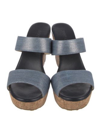Jimmy Choo Denim Slides