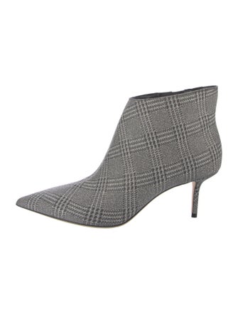 Jimmy Choo Glitter Plaid Print Boots
