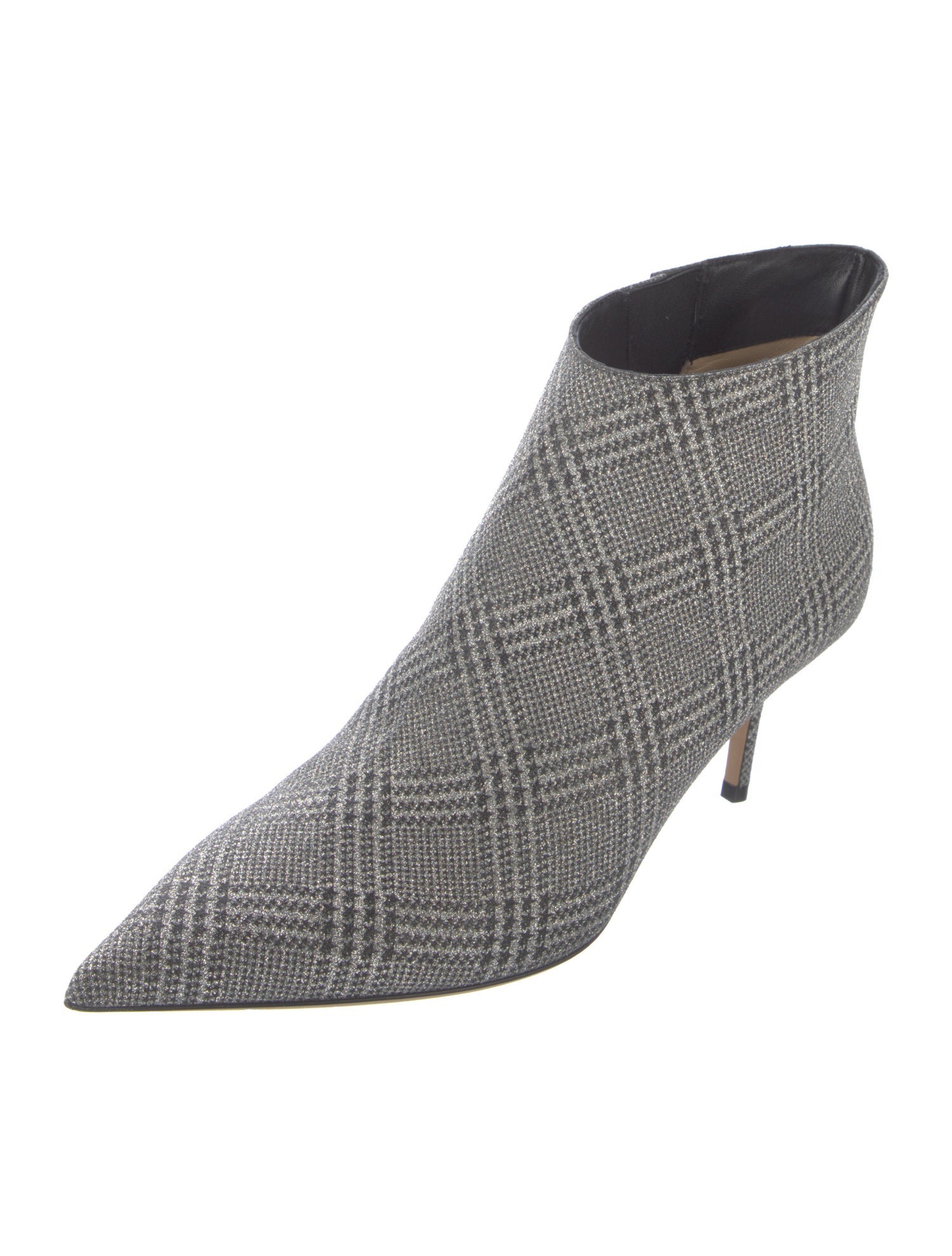 Jimmy Choo Glitter Plaid Print Boots