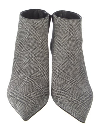 Jimmy Choo Glitter Plaid Print Boots