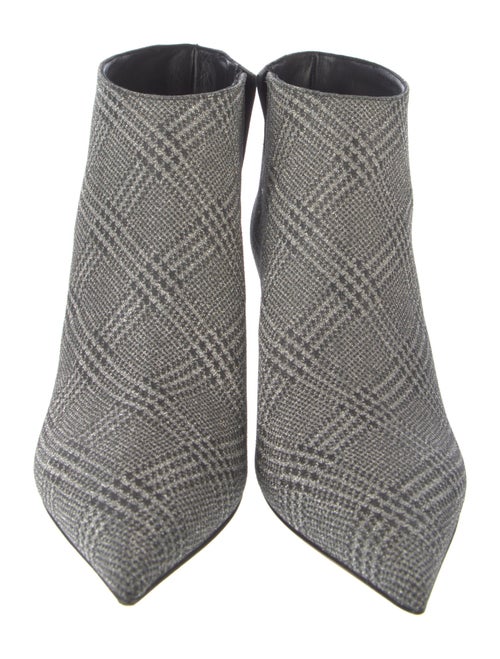 Jimmy Choo Glitter Plaid Print Boots