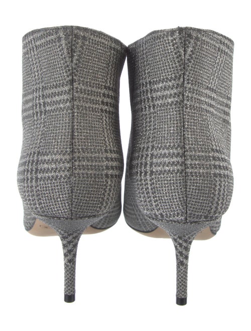 Jimmy Choo Glitter Plaid Print Boots
