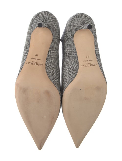 Jimmy Choo Glitter Plaid Print Boots