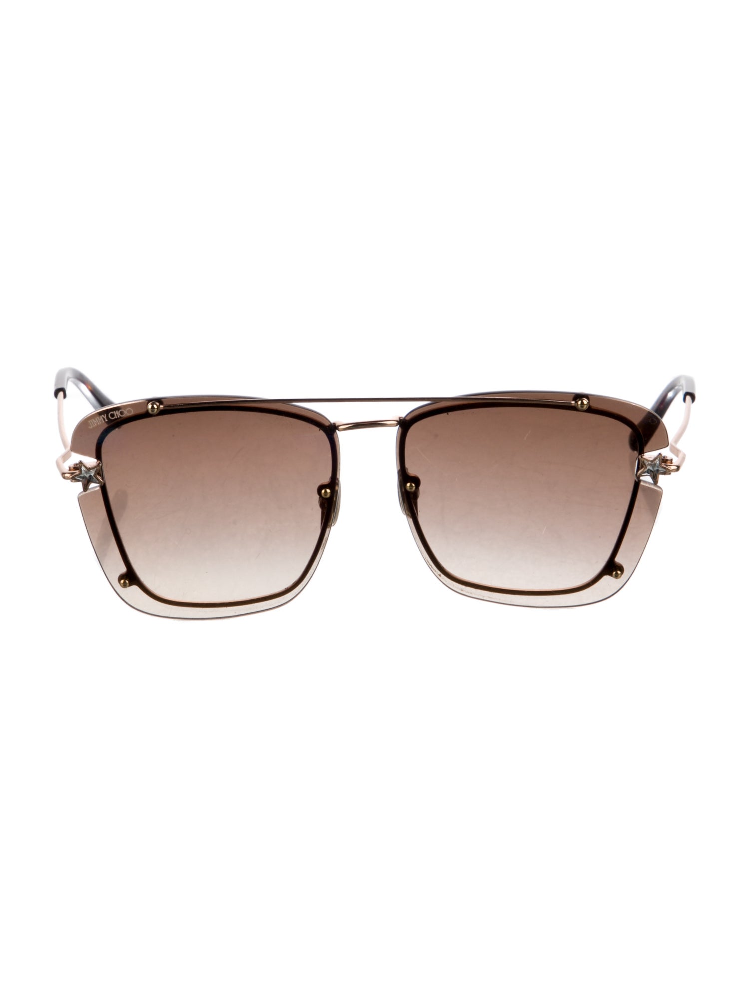Jimmy Choo Oversize Gradient Sunglasses