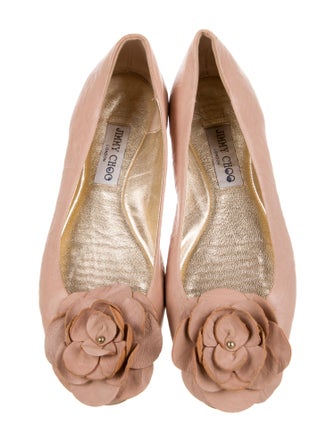 Jimmy Choo Leather Ballet Flats