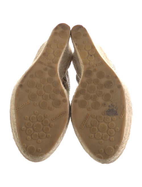 Jimmy Choo Jute Animal Print Espadrilles