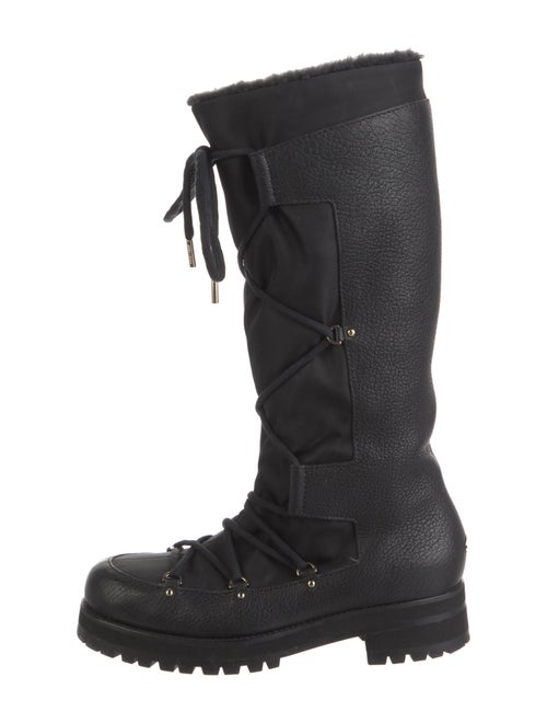 Jimmy Choo Leather Combat Boots