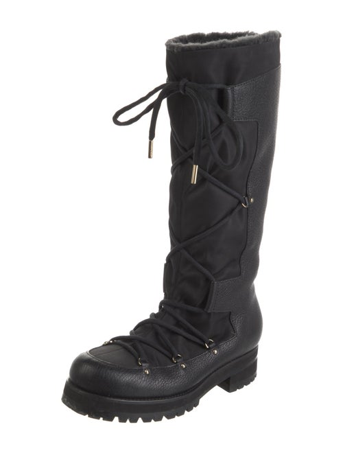 Jimmy Choo Leather Combat Boots