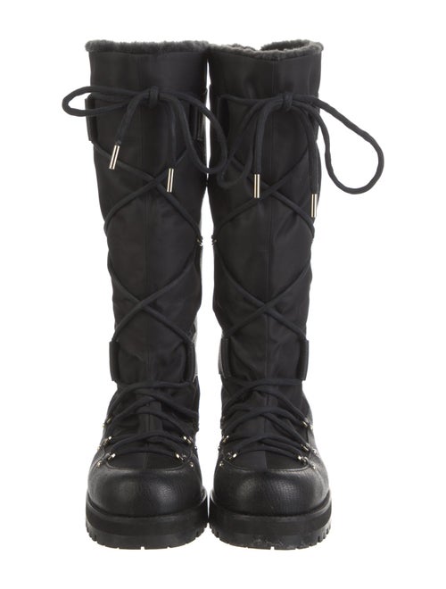 Jimmy Choo Leather Combat Boots