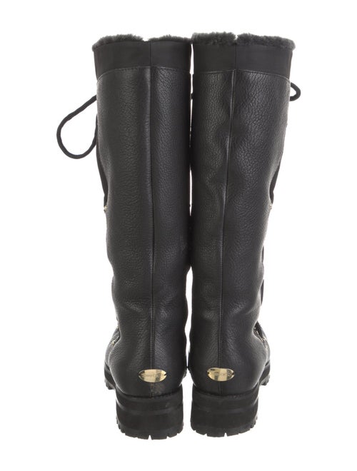 Jimmy Choo Leather Combat Boots
