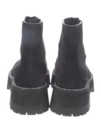 Jimmy Choo Suede Crystal Embellishments Chelsea Boots