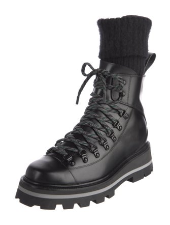 Jimmy Choo Leather Combat Boots