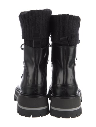 Jimmy Choo Leather Combat Boots