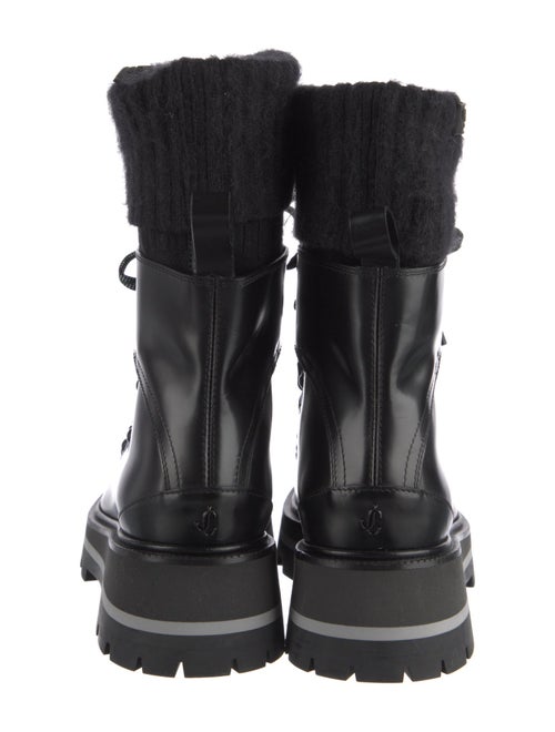 Jimmy Choo Leather Combat Boots