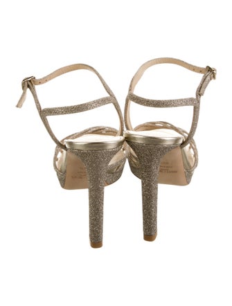 Jimmy Choo Glitter Glitter Accents Sandals