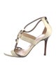 Jimmy Choo Leather T-Strap Sandals