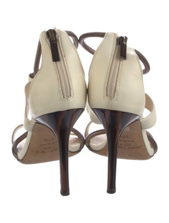 Jimmy Choo Leather T-Strap Sandals