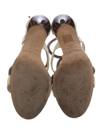 Jimmy Choo Leather T-Strap Sandals