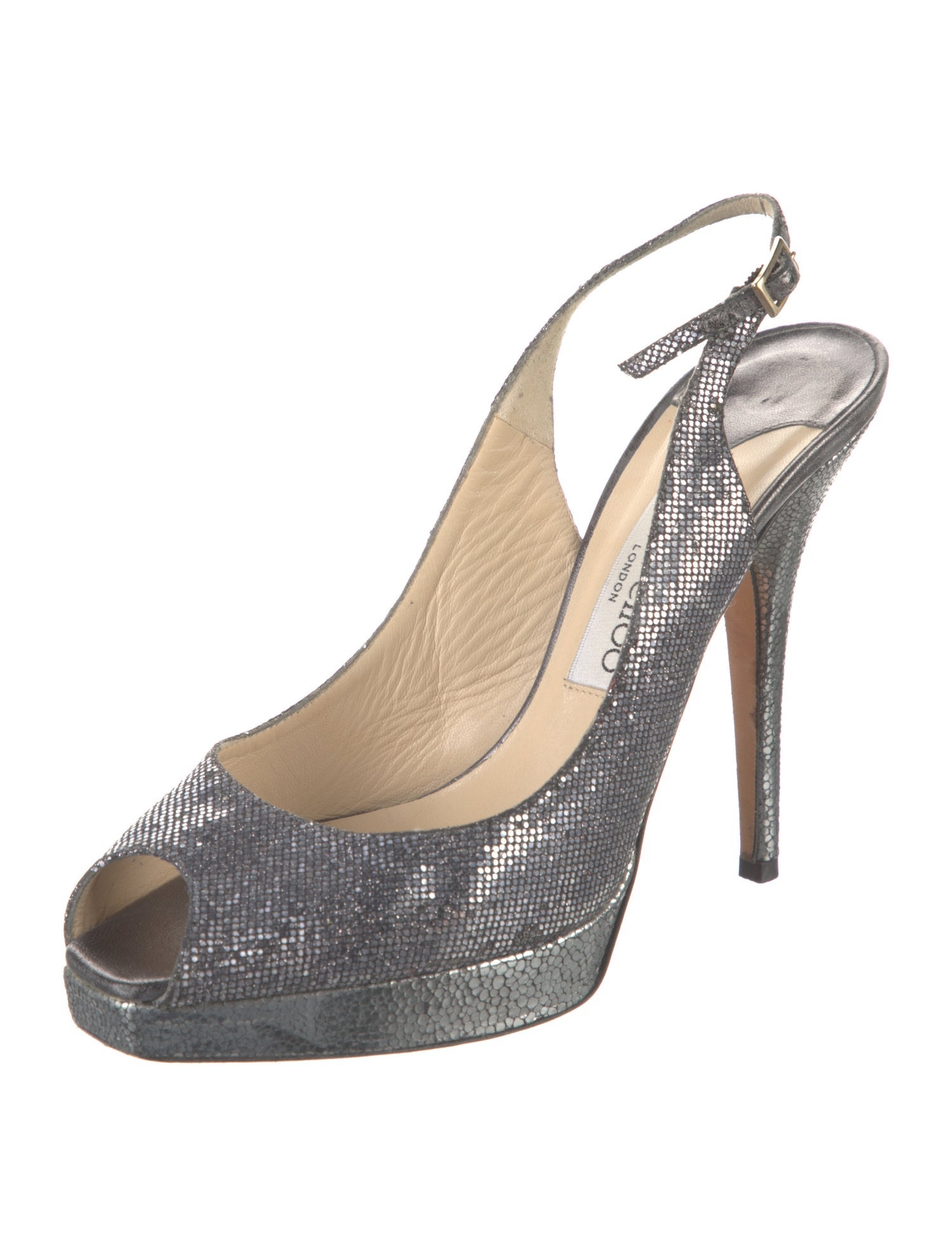 Jimmy Choo Glitter Slingback Pumps