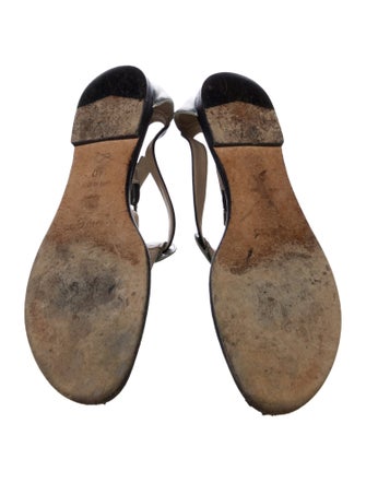 Jimmy Choo Leather T-Strap Sandals