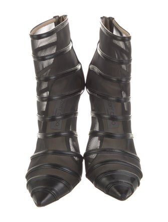 Jimmy Choo Mesh Lace Pattern Boots