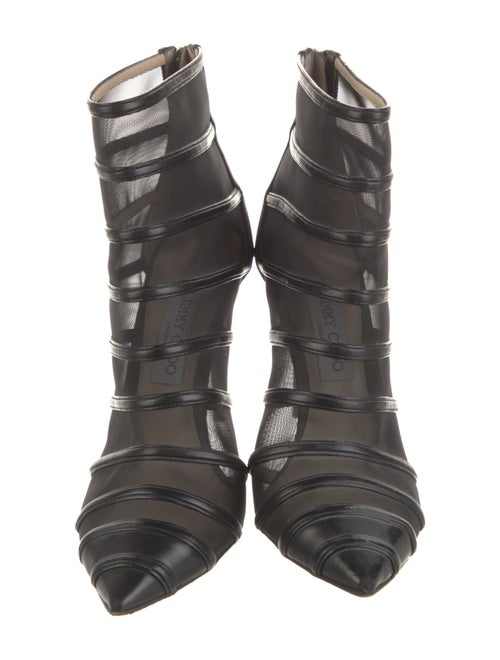 Jimmy Choo Mesh Lace Pattern Boots