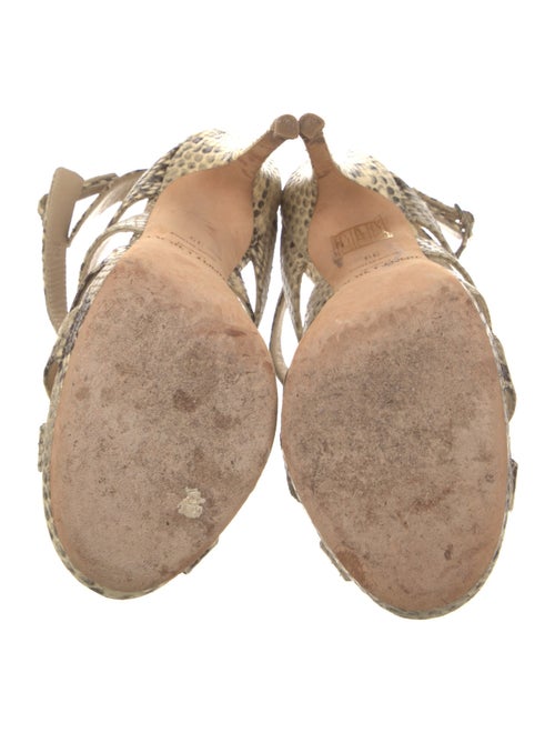 Jimmy Choo Snakeskin Animal Print Sandals