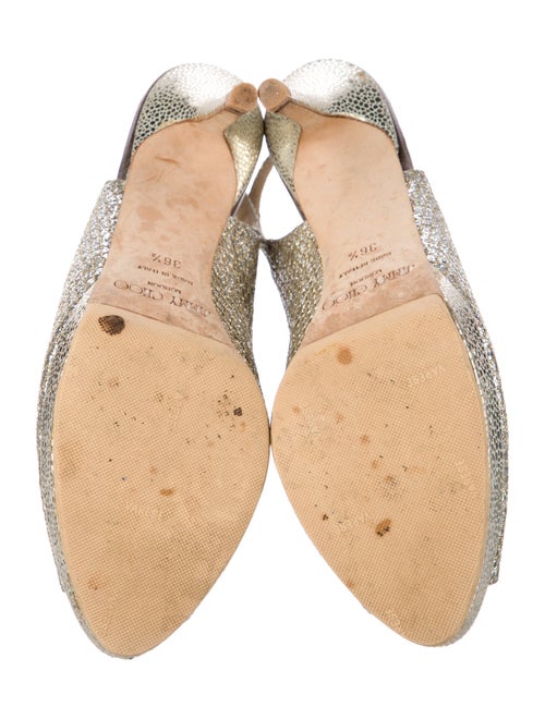 Jimmy Choo Glitter Glitter Accents Slingback Pumps