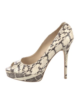Jimmy Choo Snakeskin Animal Print Pumps