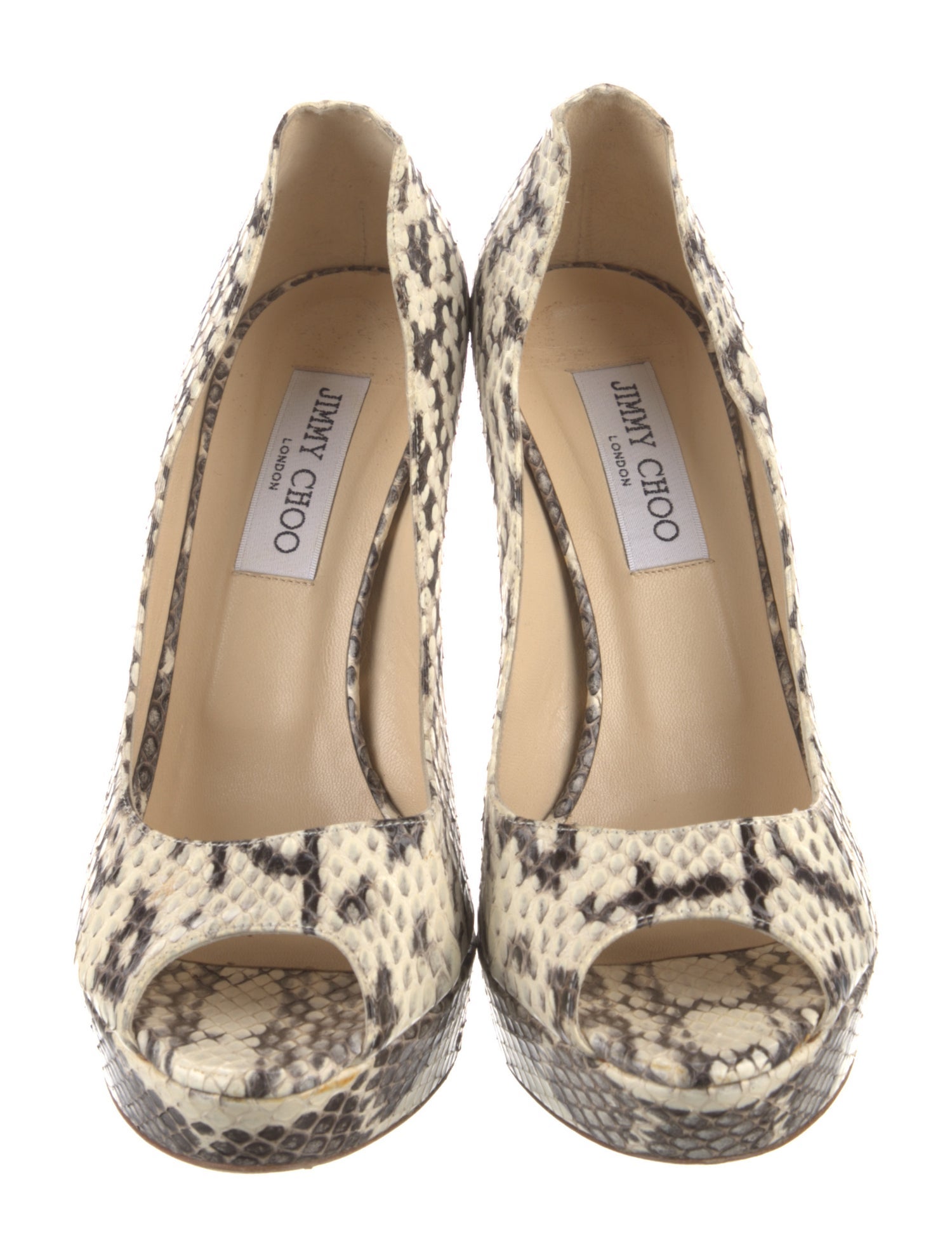 Jimmy Choo Snakeskin Animal Print Pumps