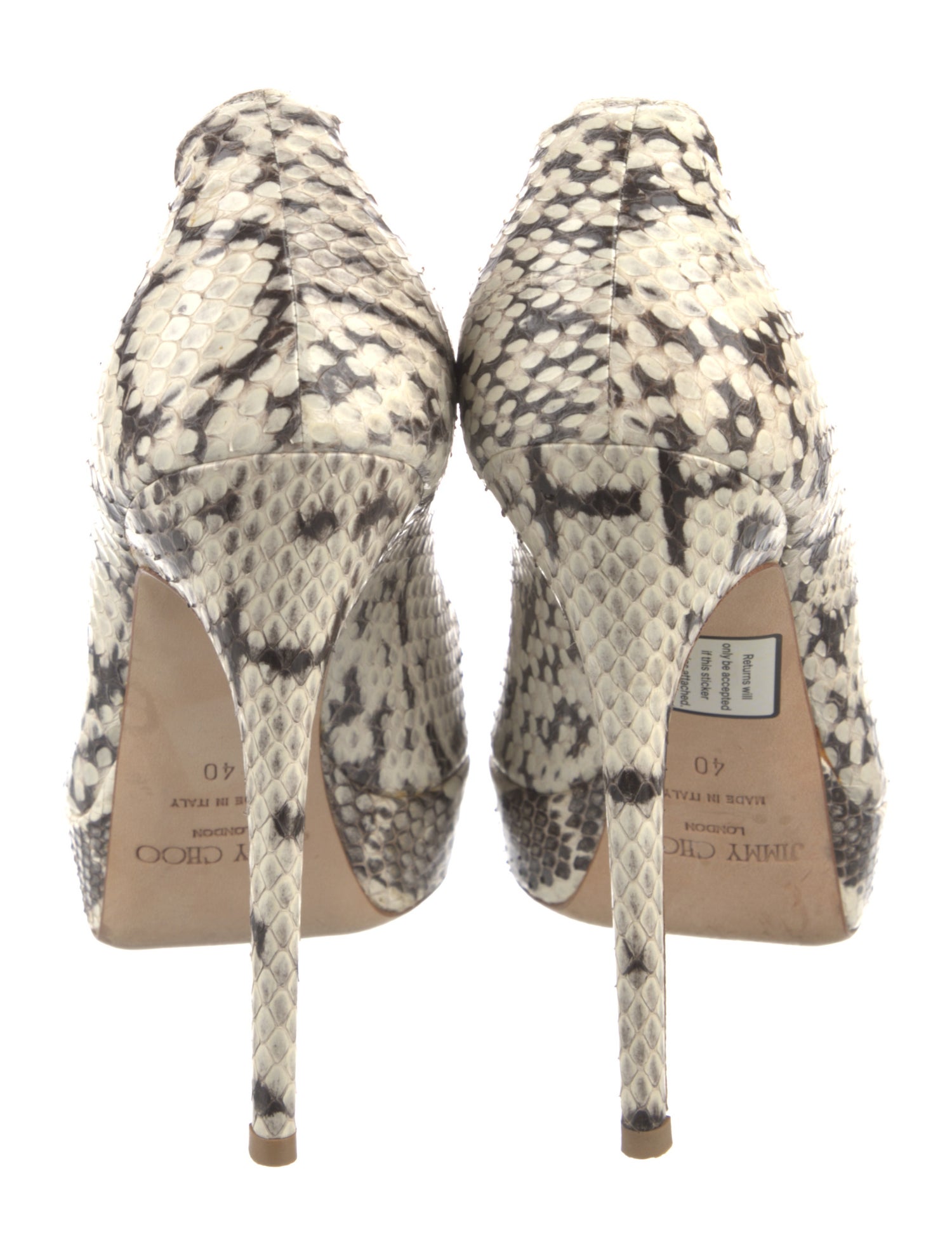 Jimmy Choo Snakeskin Animal Print Pumps