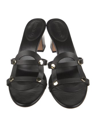 Jimmy Choo Leather Slides