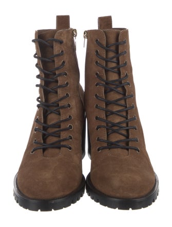 Jimmy Choo Suede Combat Boots