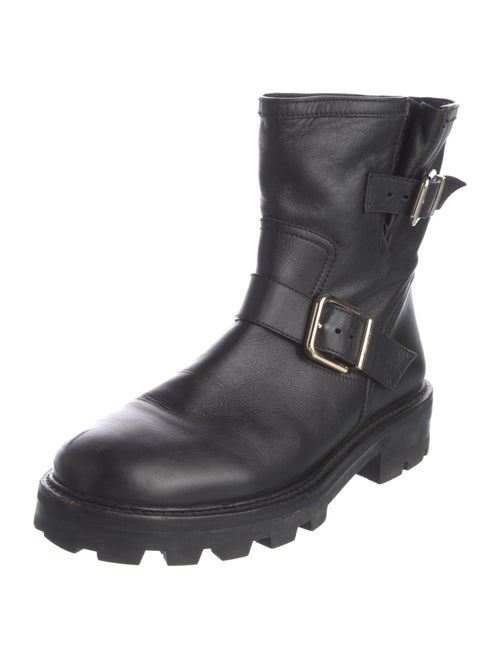 Jimmy Choo Leather Moto Boots