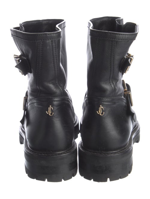 Jimmy Choo Leather Moto Boots