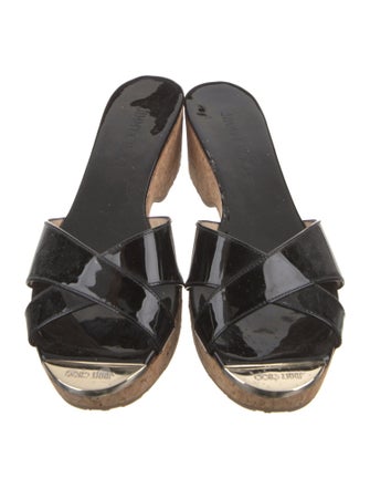 Jimmy Choo Patent Leather Slides
