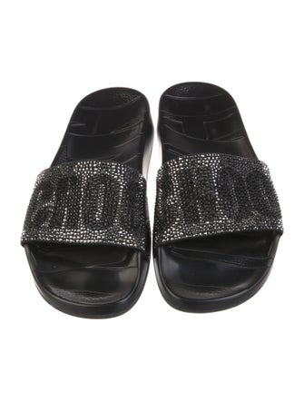 Jimmy Choo Rubber Printed Slides