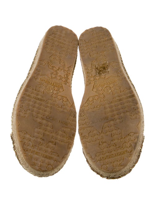 Jimmy Choo Mesh Glitter Accents Espadrilles