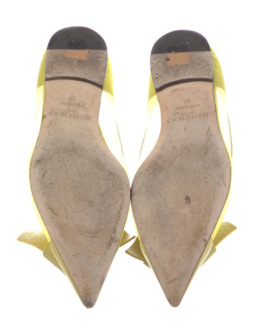 Jimmy Choo Mesh Bow Accents Flats
