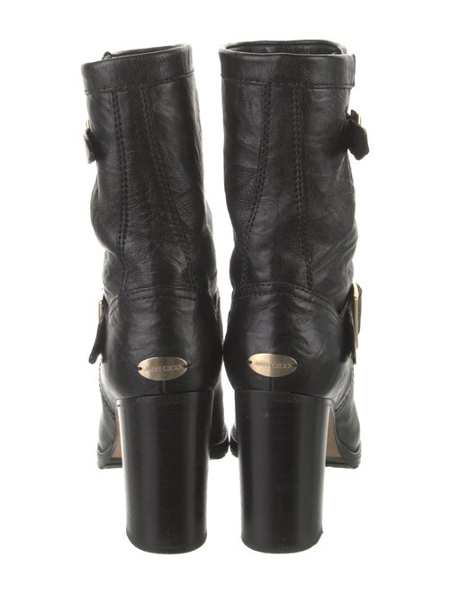 Jimmy Choo Leather Moto Boots
