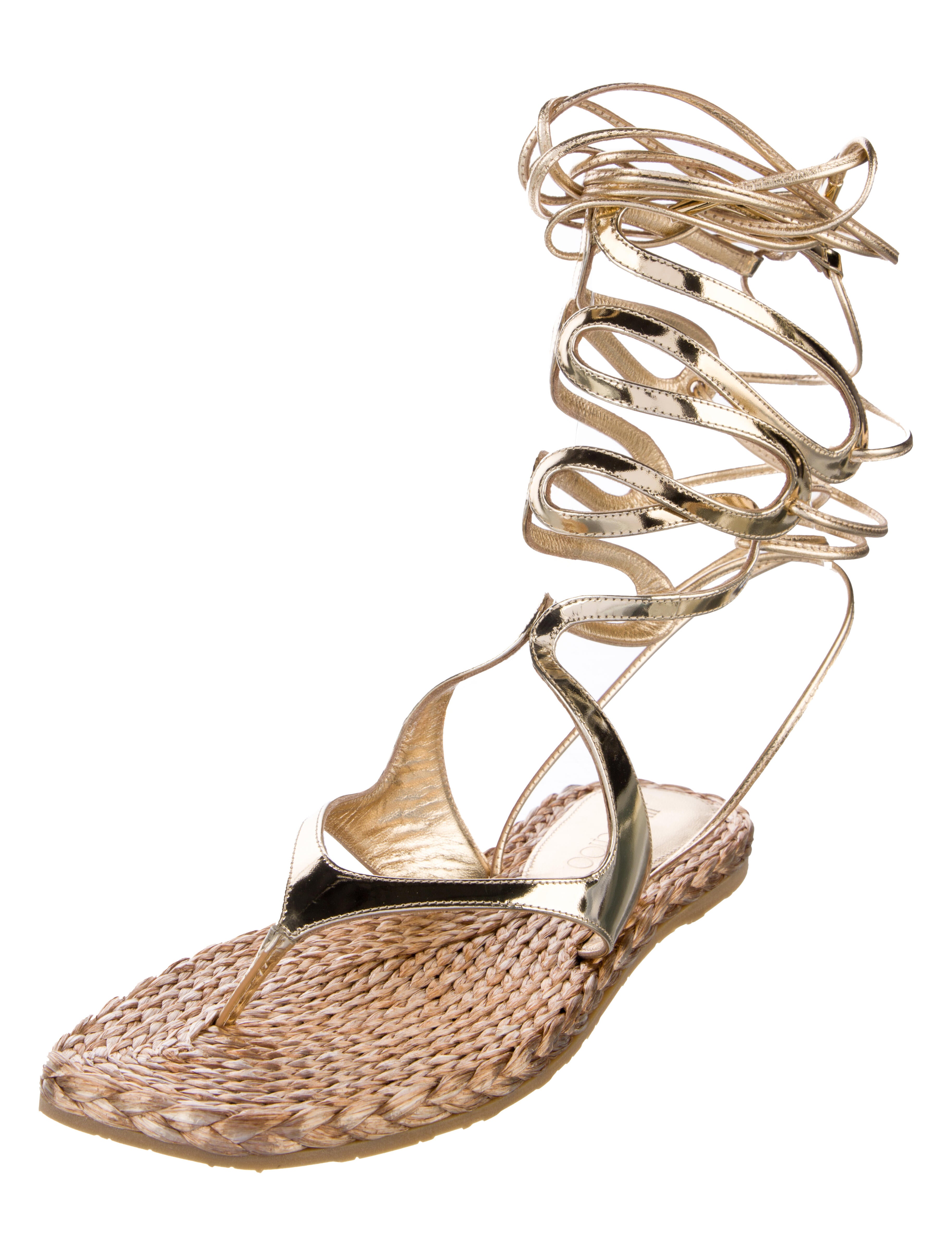 Jimmy Choo Patent Leather Gladiator Sandals